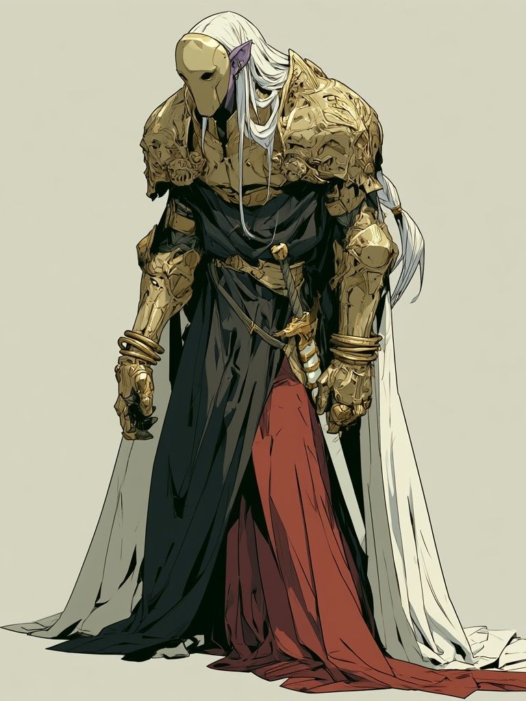 Armored Fantasy Warrior Illustration Poster. poster — illustration art