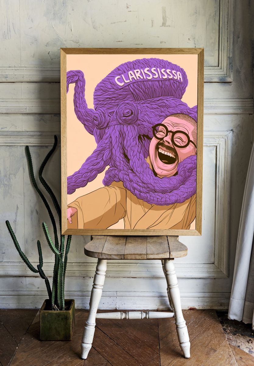 Clarississa Pop-Art Portrait Poster. — room view 1