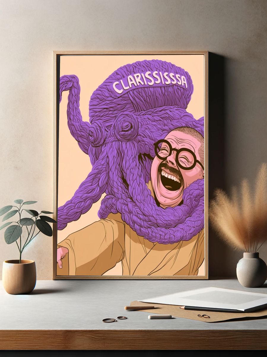 Clarississa Pop-Art Portrait Poster. — room view 2