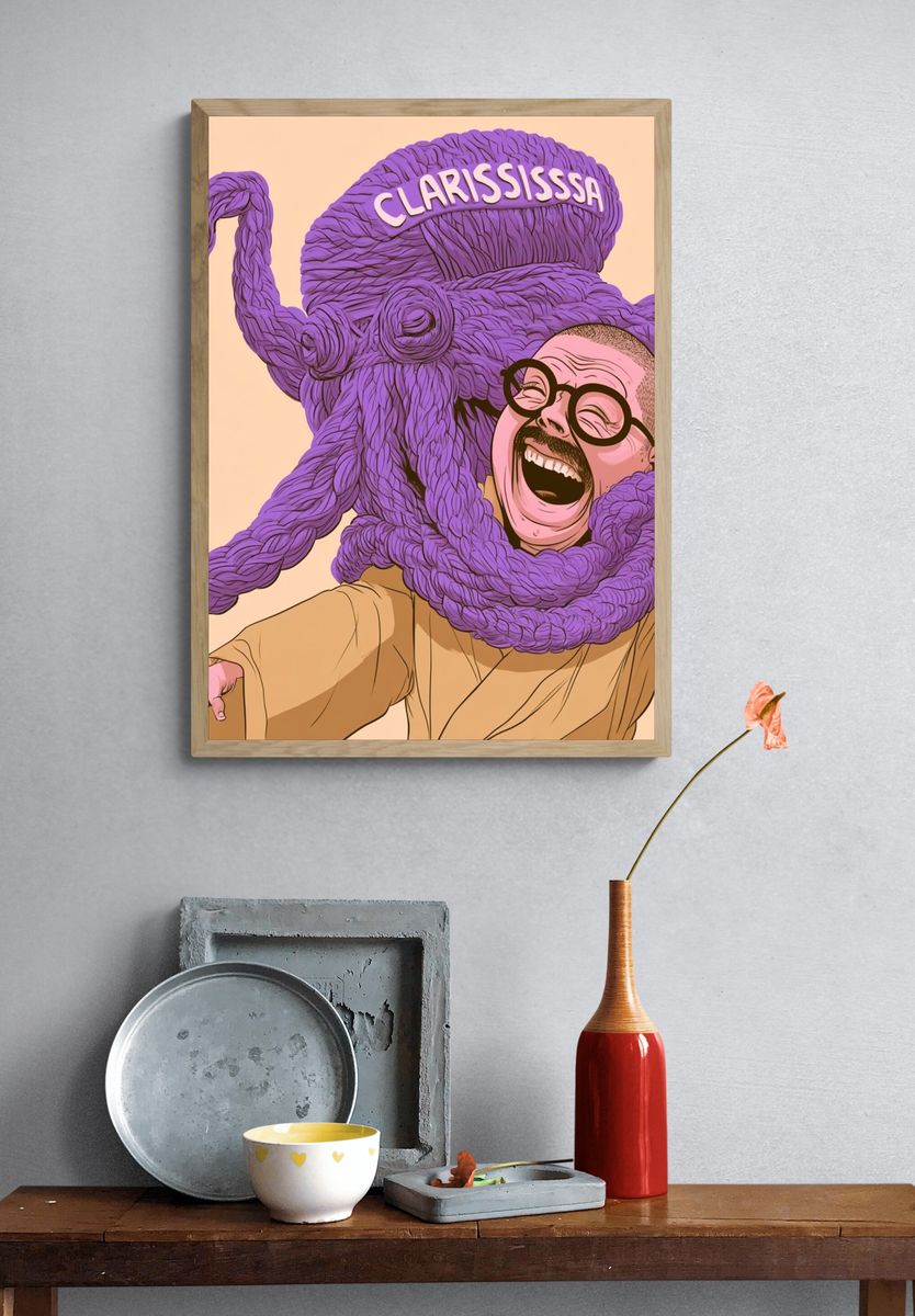 Clarississa Pop-Art Portrait Poster. — room view 3