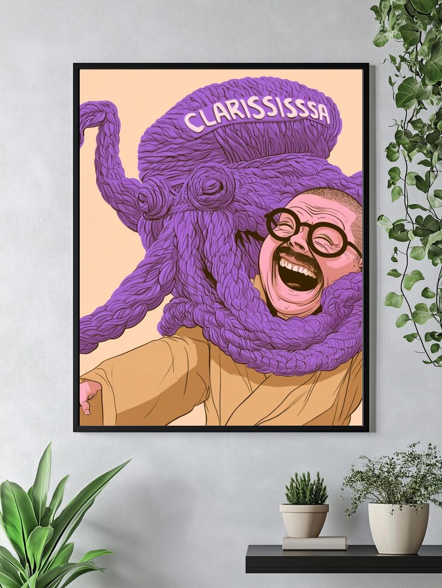 Clarississa Pop-Art Portrait Poster. — room view 4
