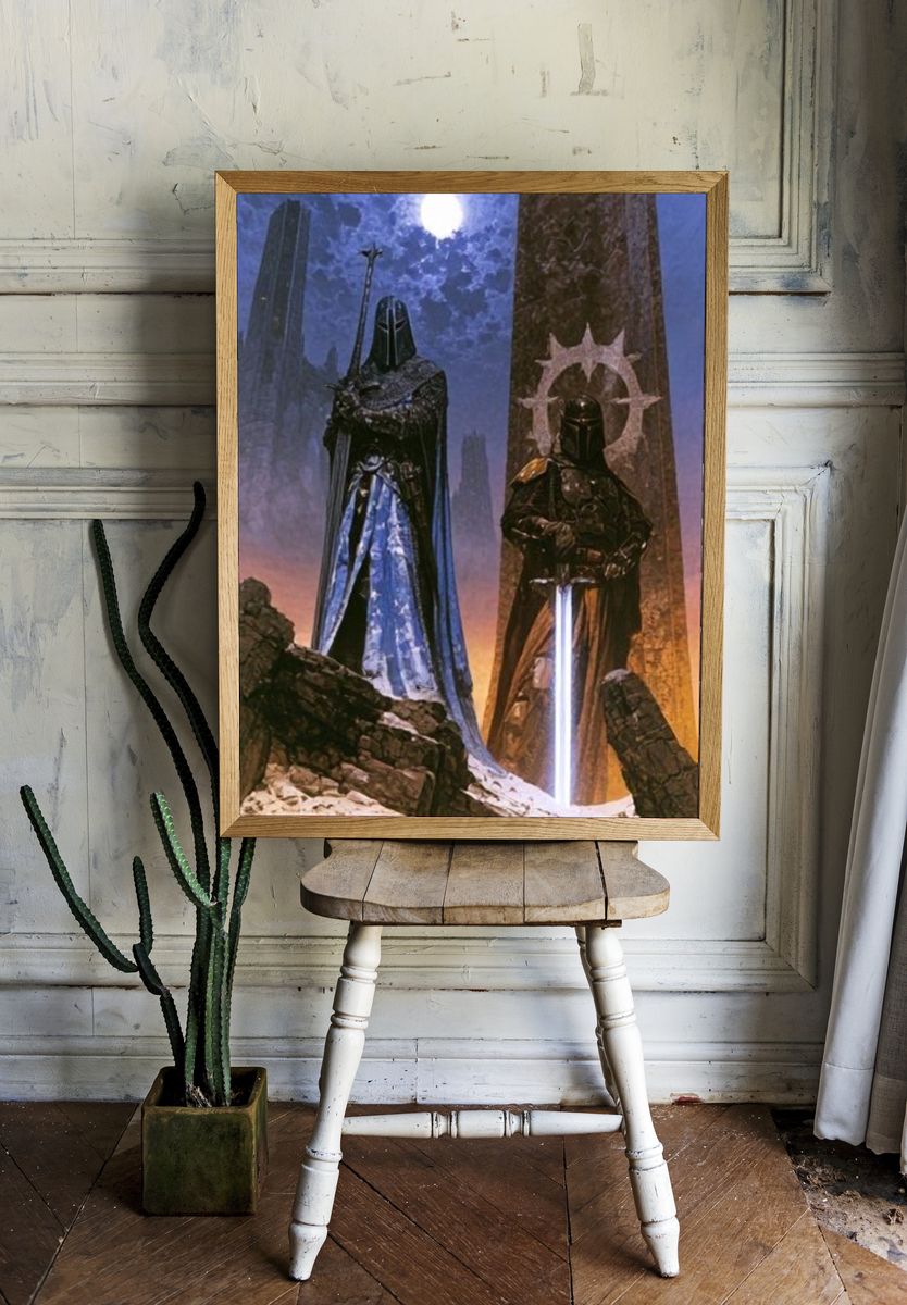Dark Fantasy Guardians Poster. — room view 1