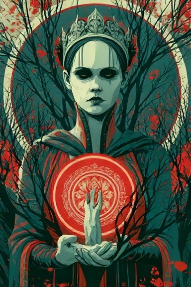 Dark Queen Surrealism Poster. poster detail