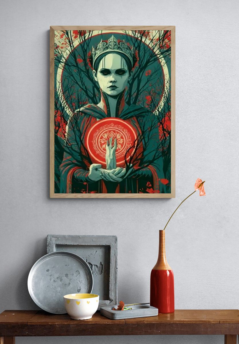 Dark Queen Surrealism Poster. — room view 3