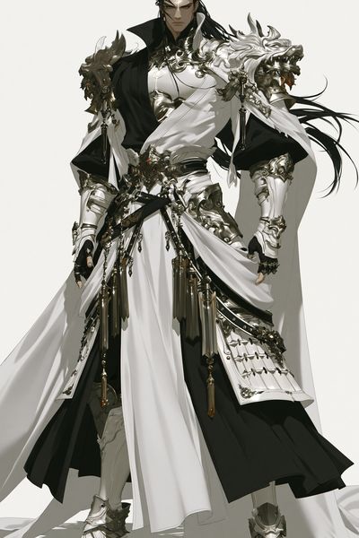 Armored Fantasy Warrior Illustration Poster. poster