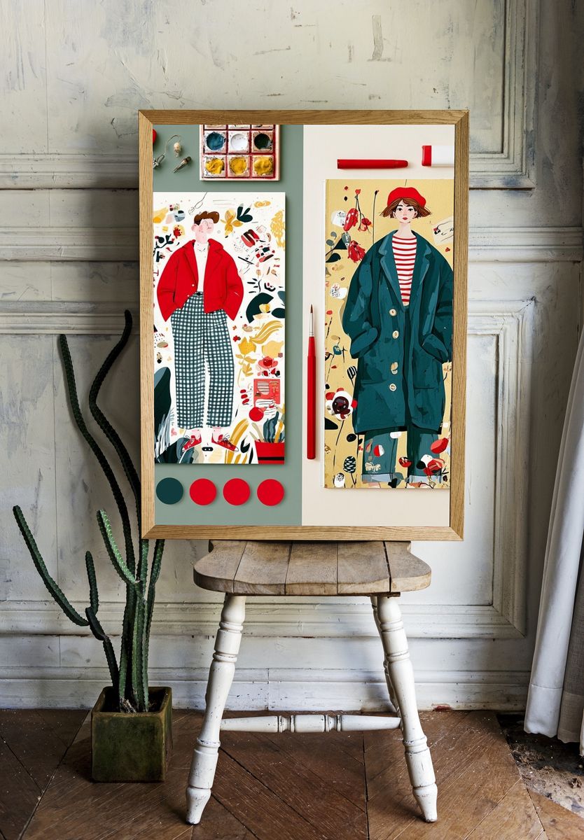 Fashion Illustration Poster. room preview