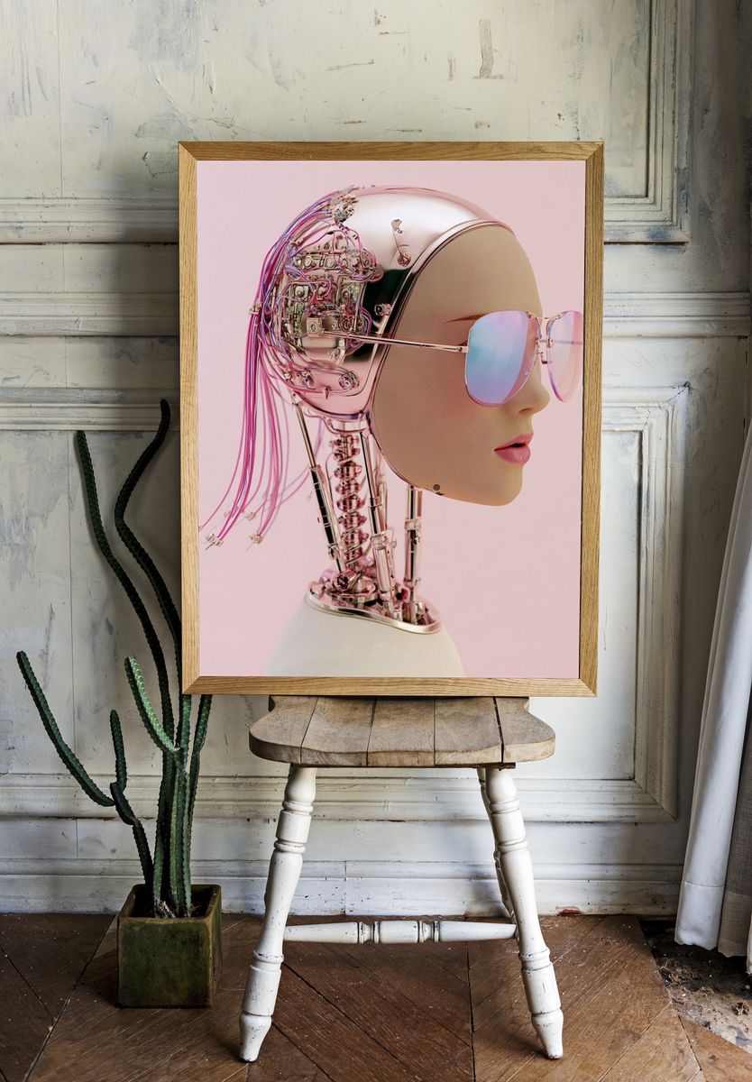 Seedling at Sunset Illustration Poster. room preview