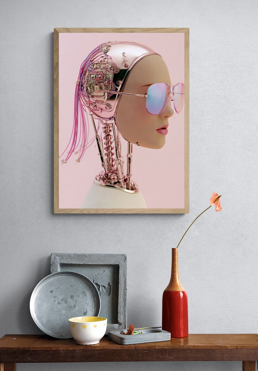Seedling at Sunset Illustration Poster. — room view 3