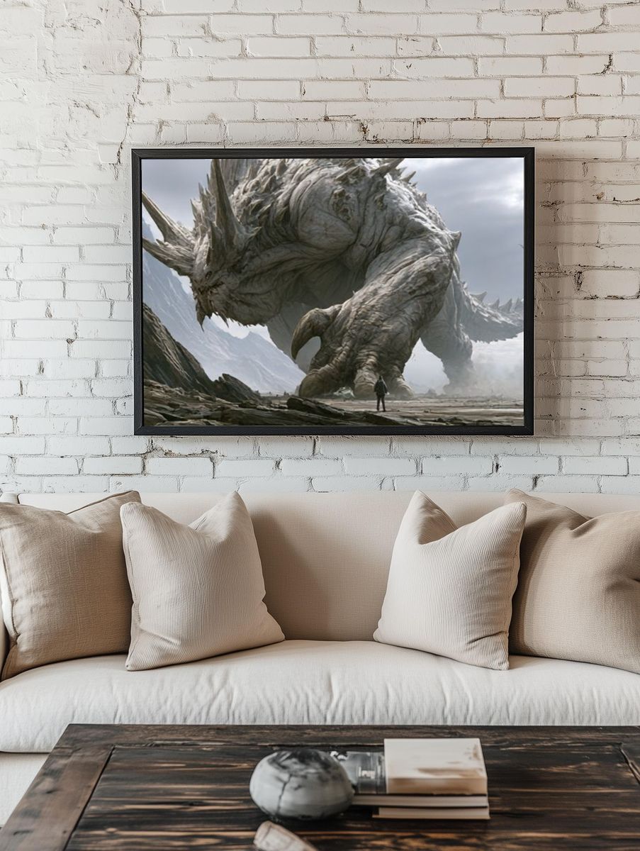 Colossal Dragon Mountain Poster. — room view 1