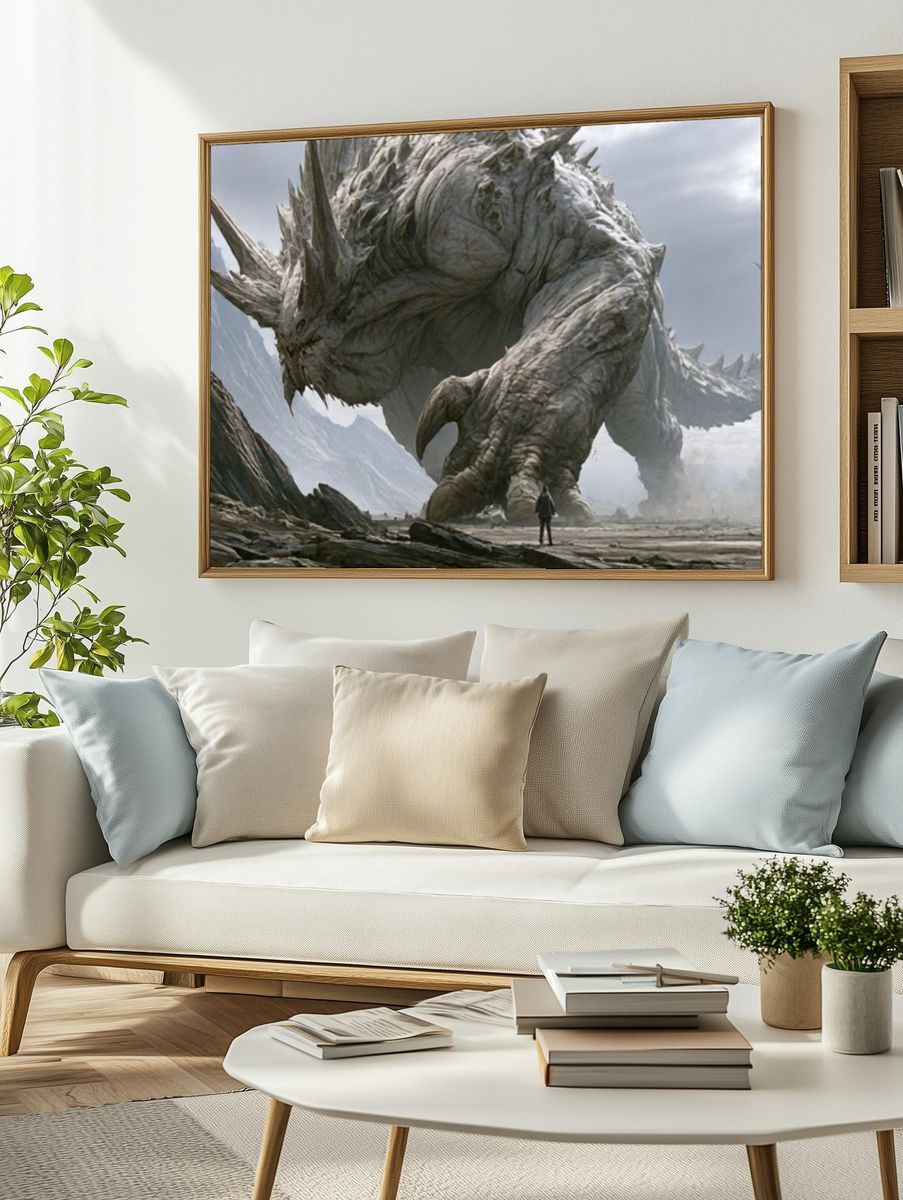 Colossal Dragon Mountain Poster. — room view 2