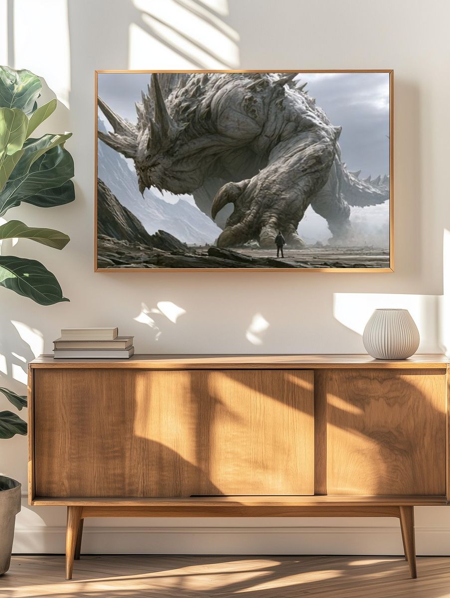 Colossal Dragon Mountain Poster. — room view 3