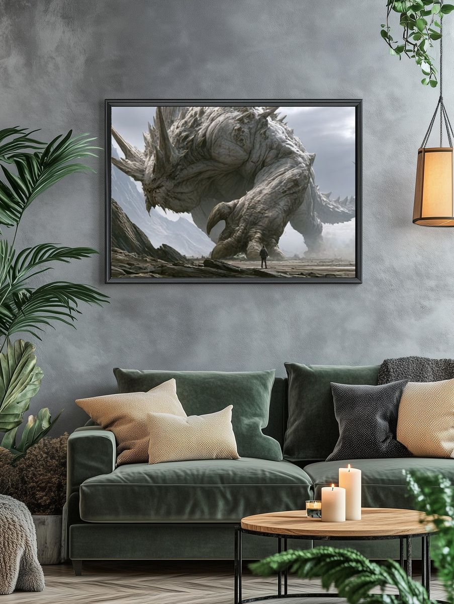 Colossal Dragon Mountain Poster. — room view 4