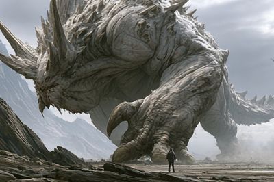 Colossal Dragon Mountain Poster. poster