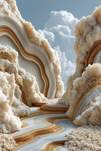 Cloud Canyon Abstract Print.