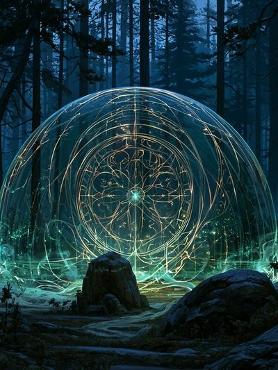 Enchanted Forest Orb Print. poster