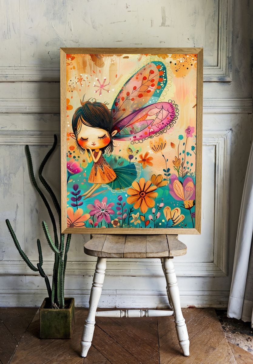 Fairy Garden Digital Art Print. room preview