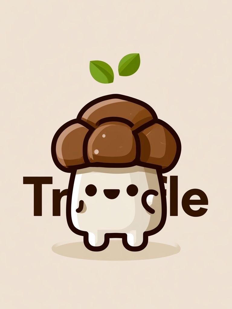 Truffle Mushroom Illustration Poster. poster — illustration art