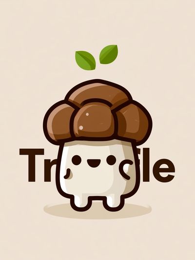 Truffle Mushroom Illustration Poster. poster print