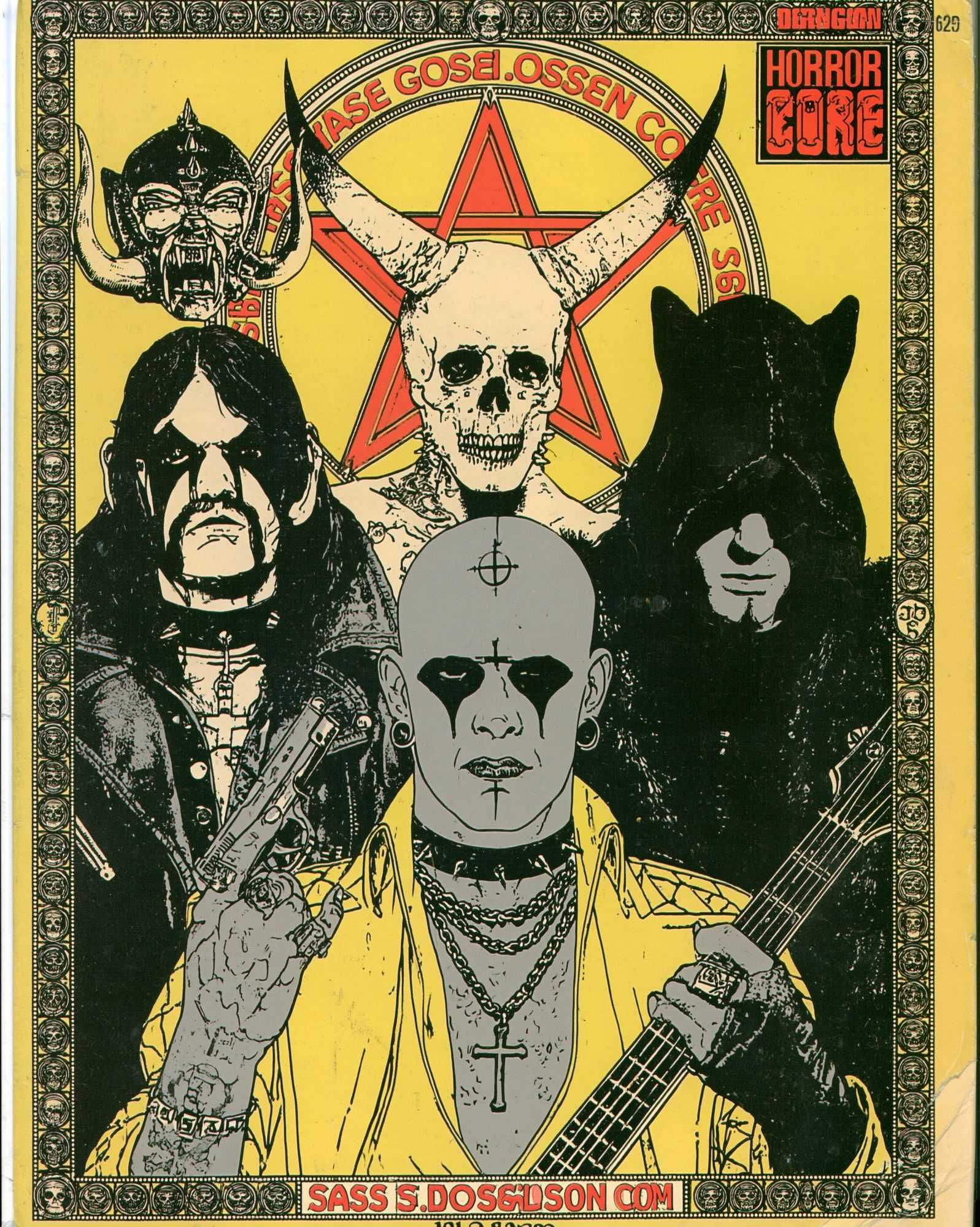 Horror Core Band Illustration Poster. poster detail