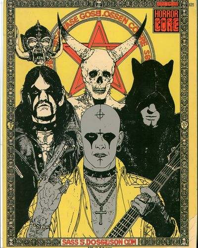 Horror Core Band Illustration Poster. poster