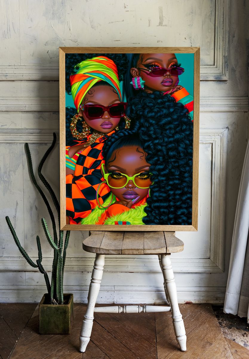 Bold Fashion Portrait Poster. room preview