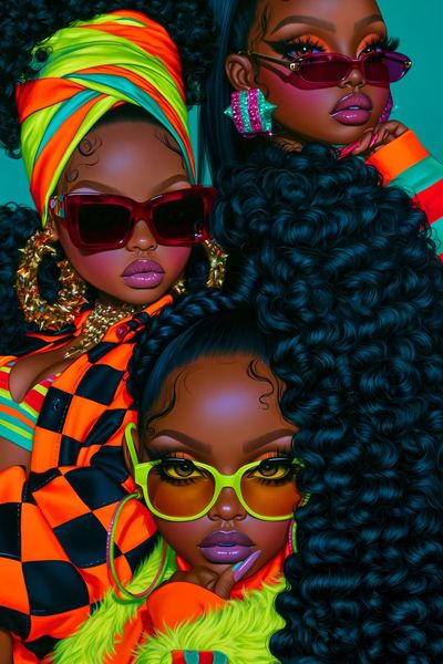 Bold Fashion Portrait Poster. poster