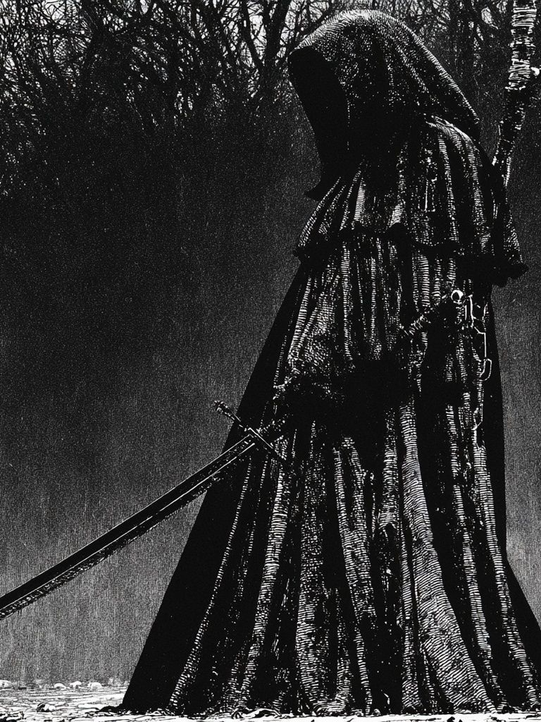 Grim Reaper Gothic Print. poster detail
