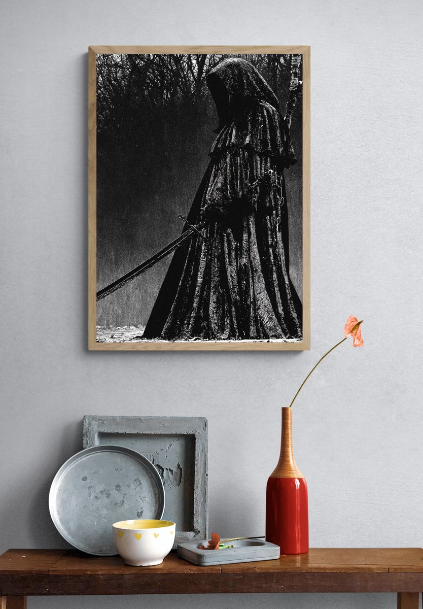 Grim Reaper Gothic Print. — room view 3
