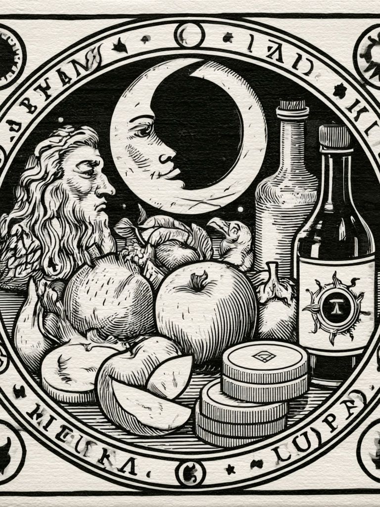 Alchemical Still Life Illustration Poster. poster — illustration art