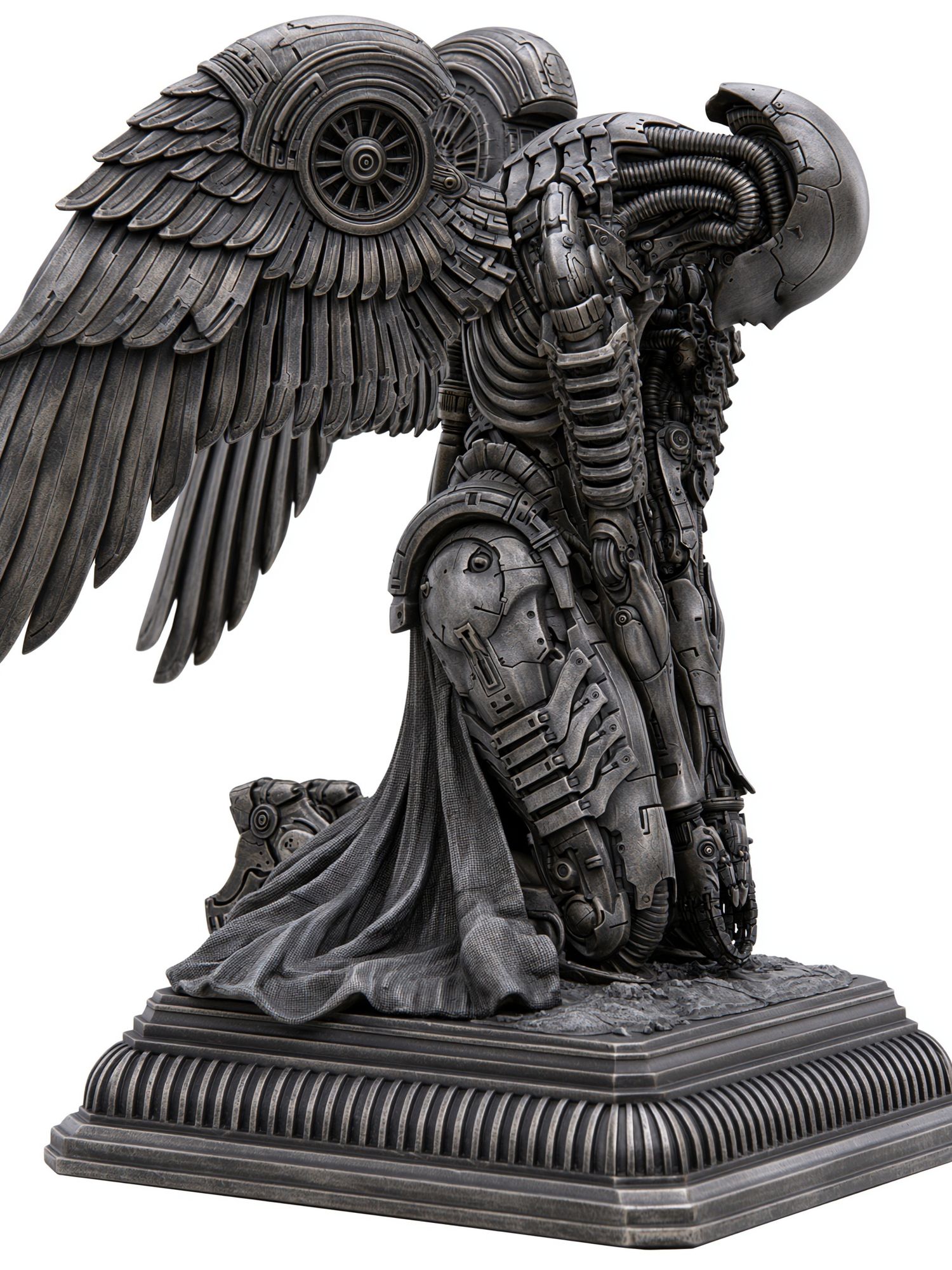 Mechanical Angel Sculpture Print. poster detail