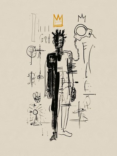 Crowned Figure Sketch Poster.
