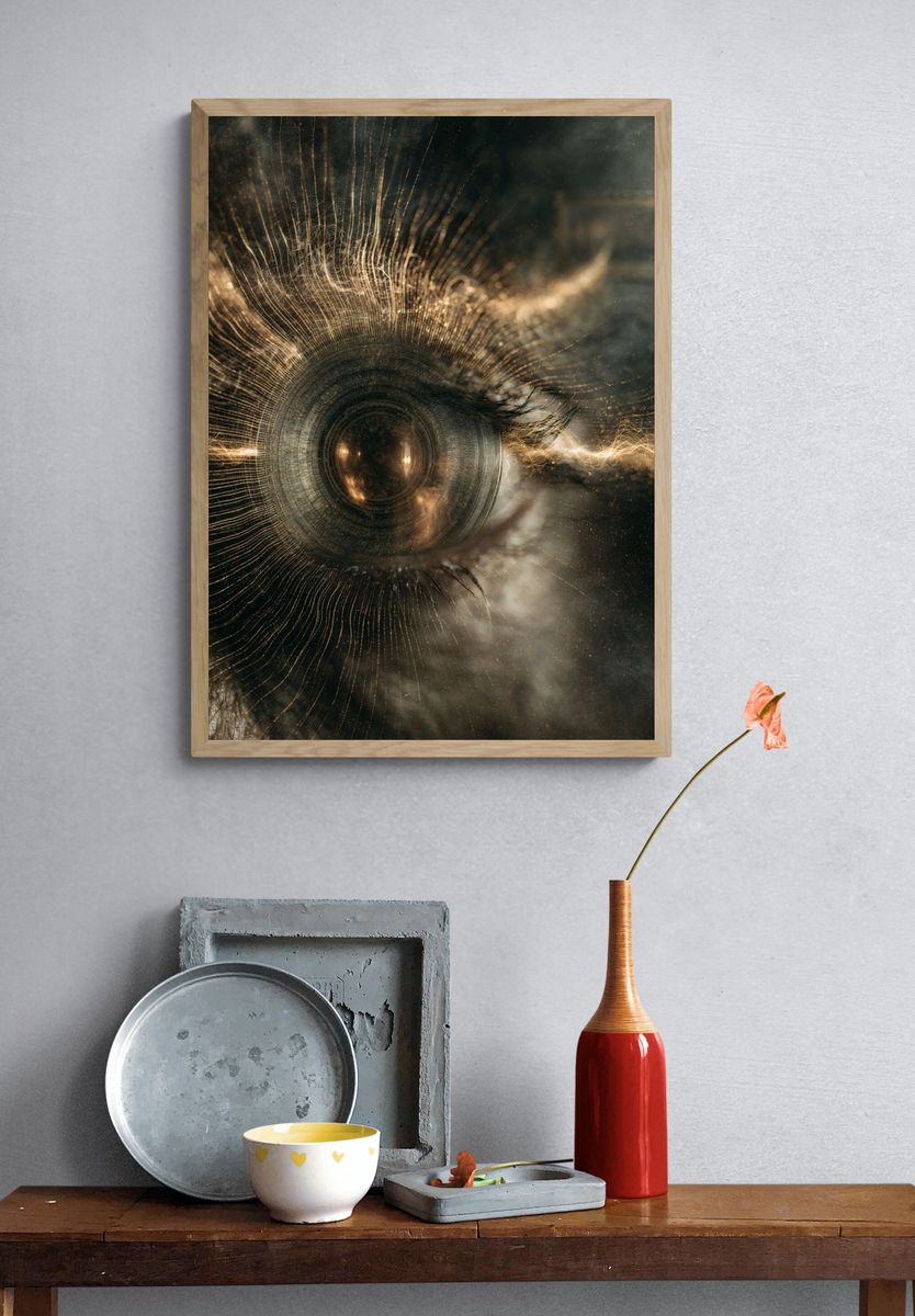 Cosmic Eye Surrealism Poster. — room view 3