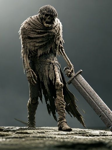 Undead Warrior Fantasy Print. poster detail