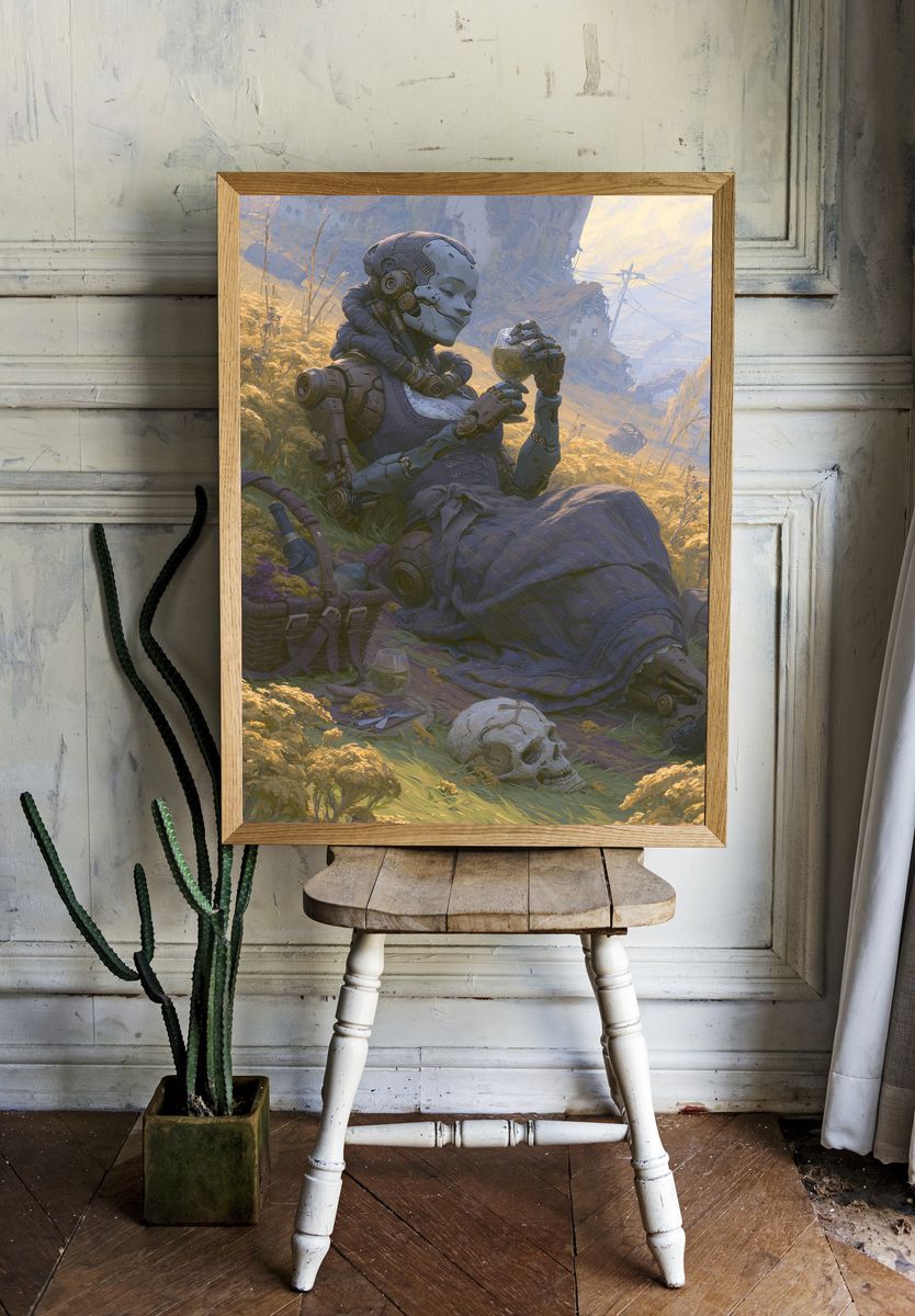 Cybernetic Garden Rest Poster. room preview