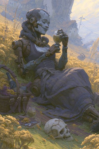 Cybernetic Garden Rest Poster. poster