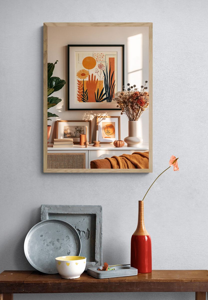 Sunlit Botanical Abstract Poster. — room view 3