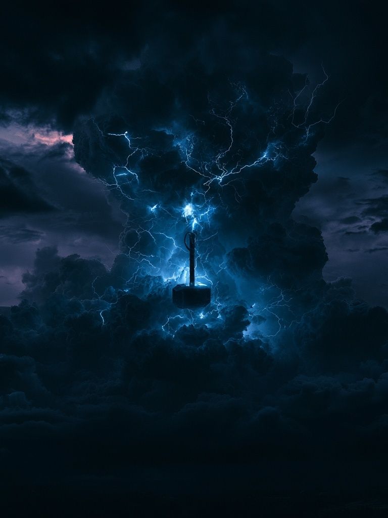 Electric Storm Cloudscape Poster. poster detail