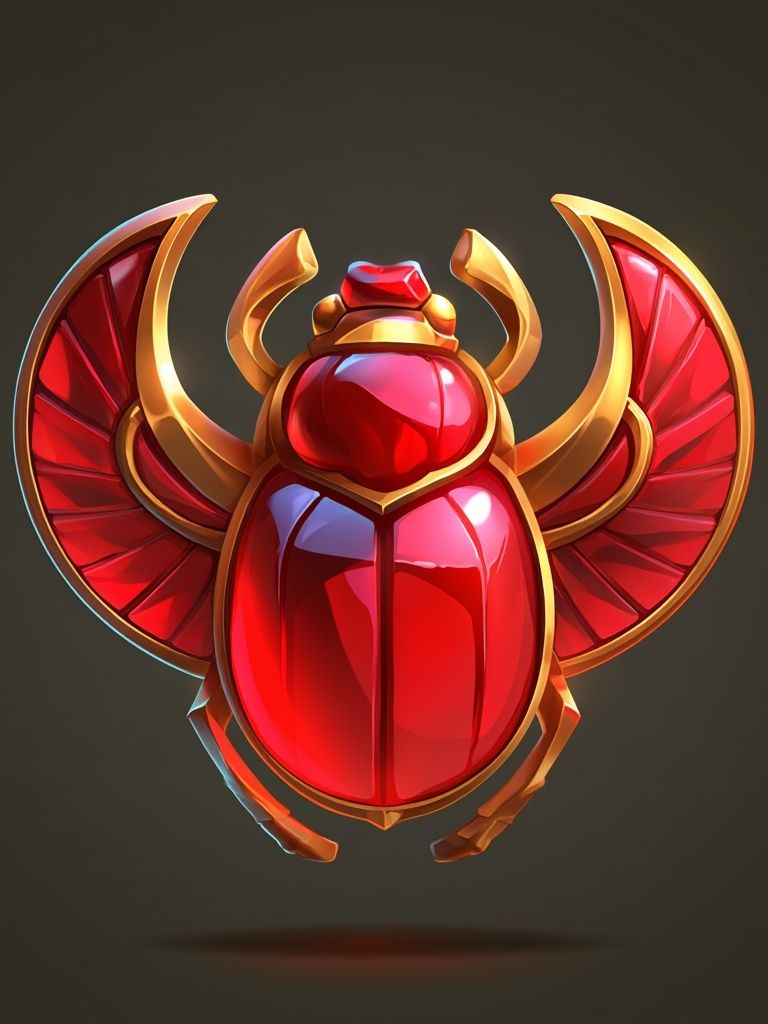 Scarab Beetle Digital Art Poster. poster — illustration art