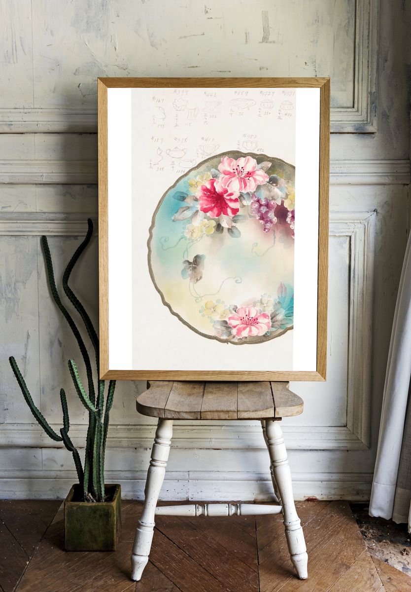 Design Plate (1880-1910) painting high. — room view 1