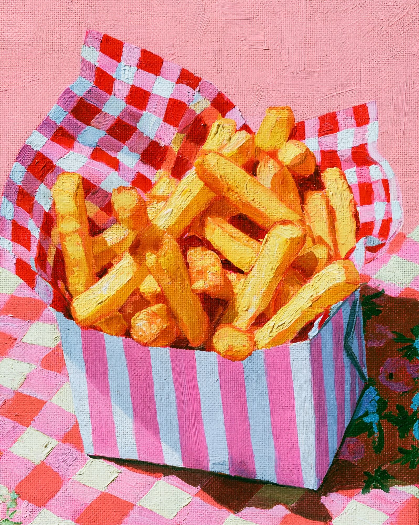 French Fries Still Life Illustration Poster. poster — illustration art