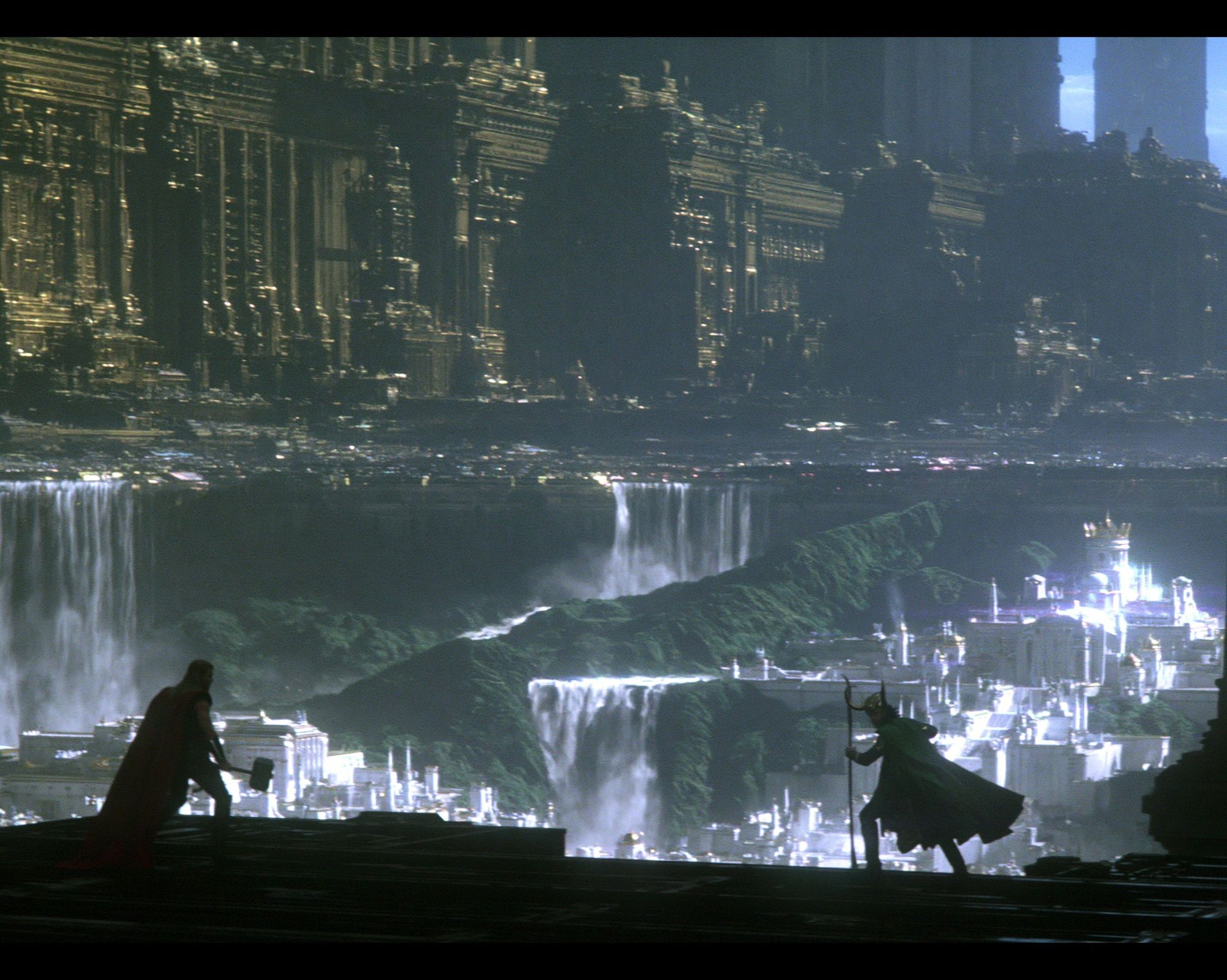 Asgard Skyline Fantasy Poster. poster — illustration art