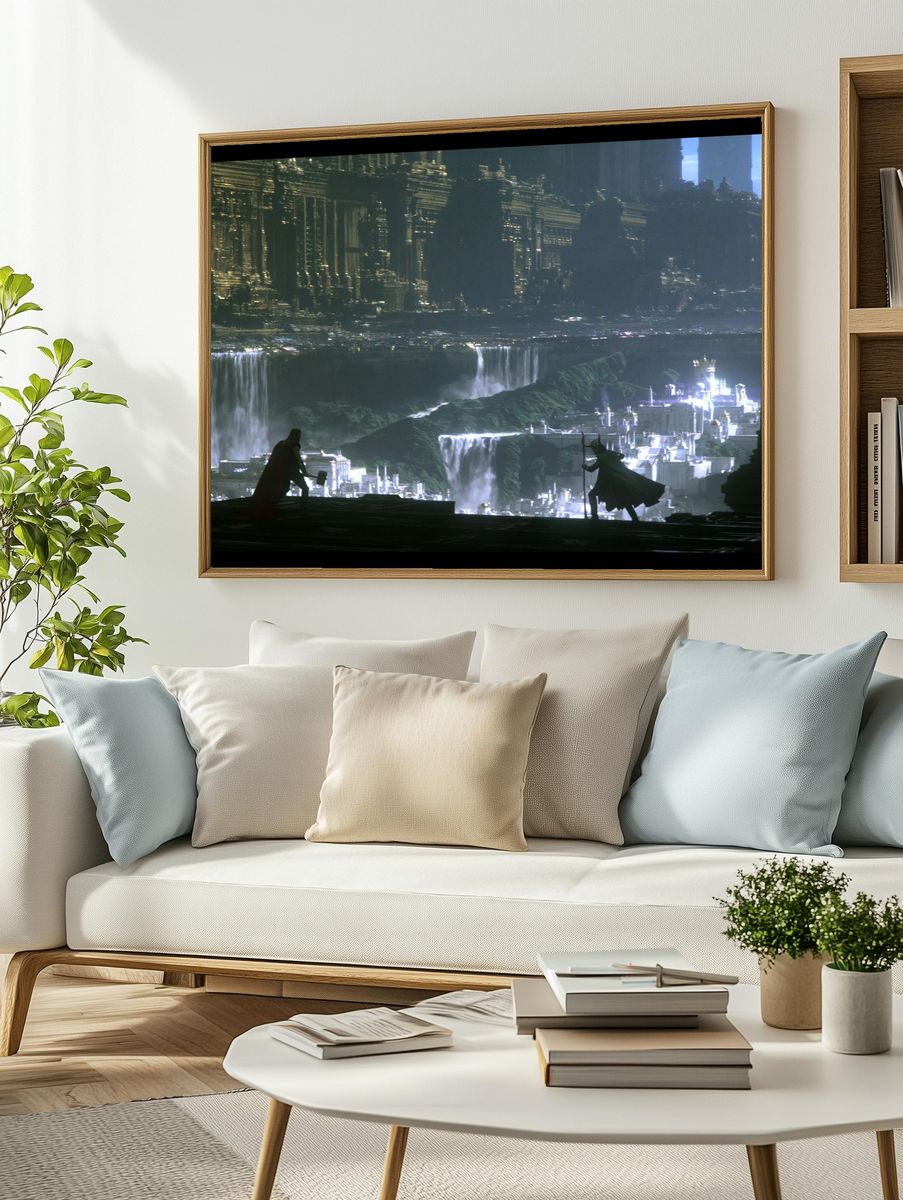 Asgard Skyline Fantasy Poster. — room view 2