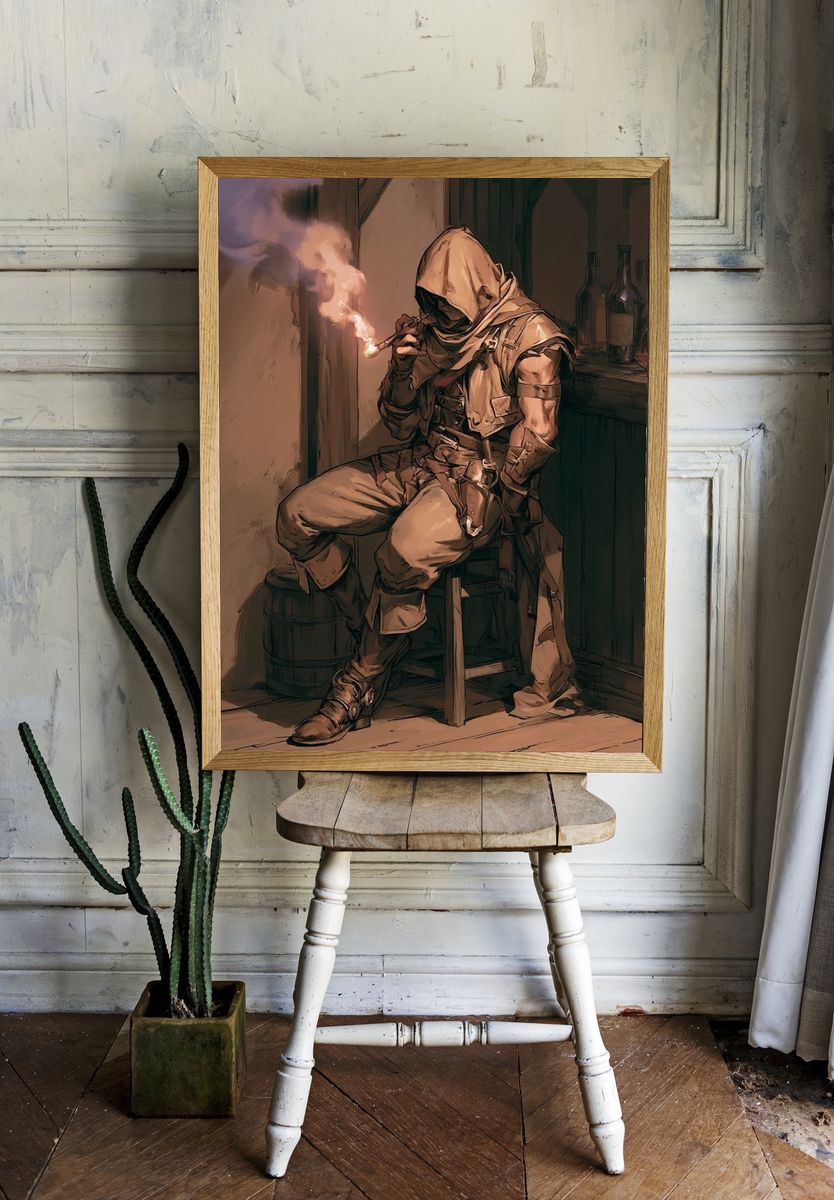 Hooded Rogue Tavern Poster. — room view 1