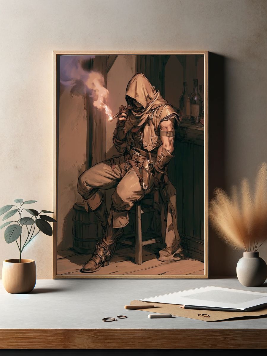 Hooded Rogue Tavern Poster. — room view 2