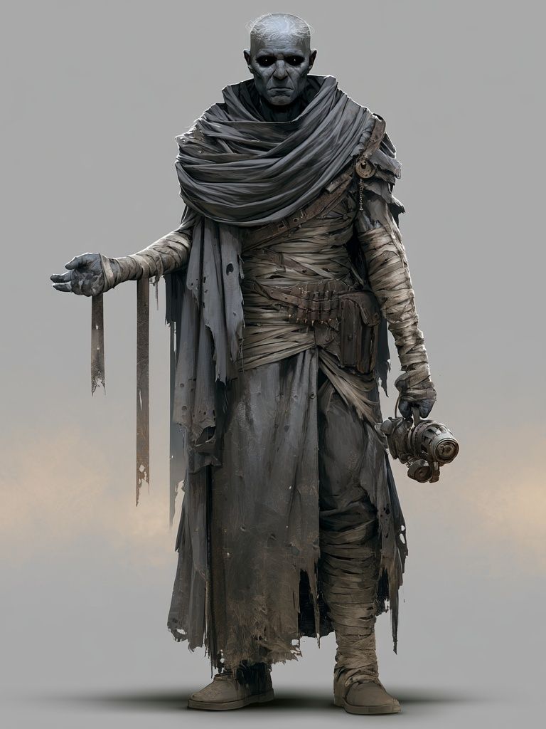 Mummy Warrior Digital Art Poster. poster detail