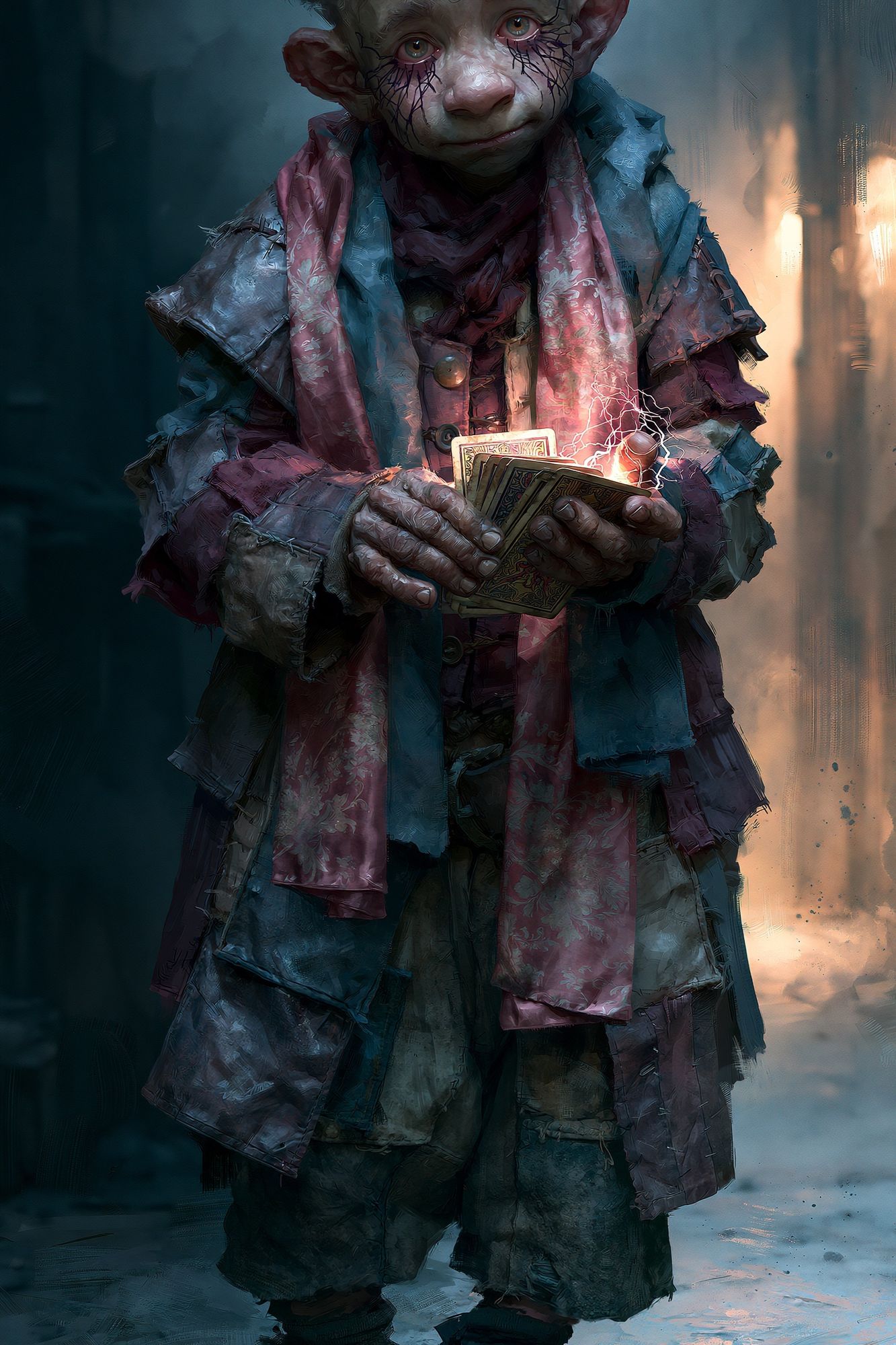 Fantasy Child Card Mage Print. poster detail