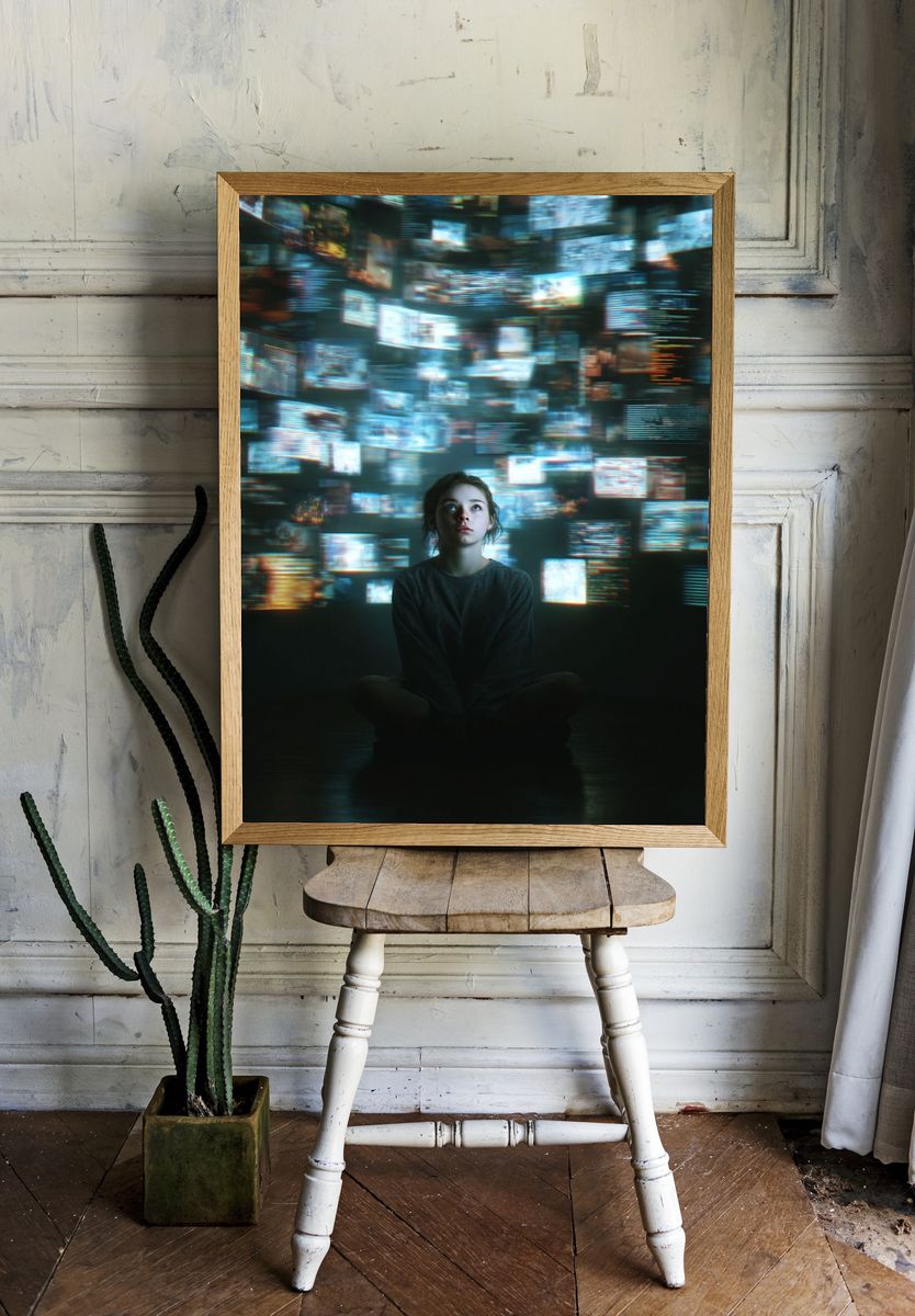Digital Mindscape Portrait Poster. room preview