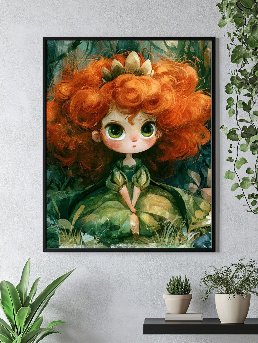 Forest Fairy Illustration Poster. — room view 4