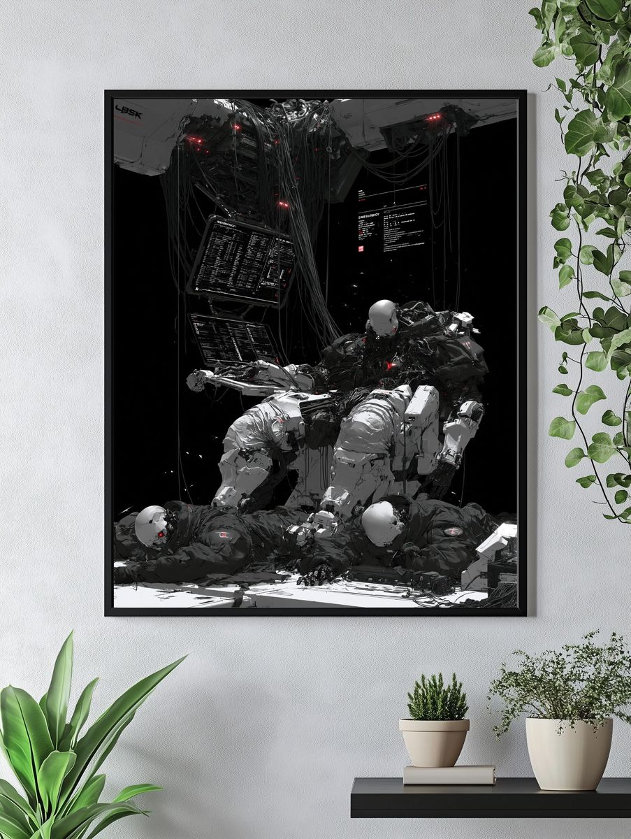 Cybernetic Android — Sci-Fi Print. — room view 4
