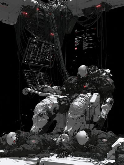 Cybernetic Android — Sci-Fi Print. poster